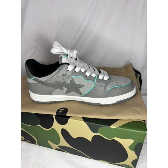 A Bathing Ape BAPE "SK8 Sta #2" Gray 1I70-291-011 Size 6 NEW - Picture 10 of 16